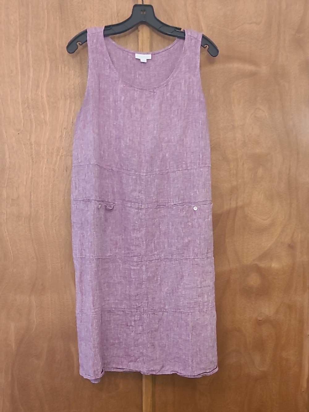 J. Jill Lavender Sleeveless Linen Midi Dress